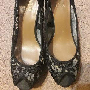 Mix No. 6 black lace stilettos. Women